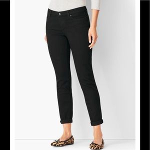 Talbots flawless girlfriend jean black size 2